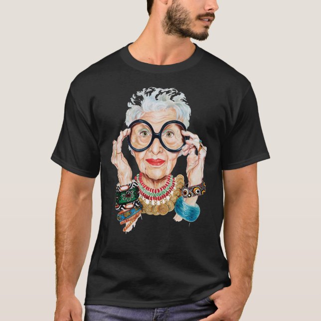 Camiseta iris apfel Essencial T-Shirt (Frente)