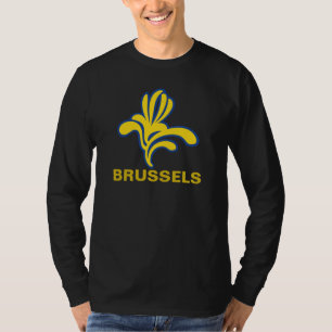 Camiseta Íris Bruxelas Bruxelas Bruxelas Bélgica do emble