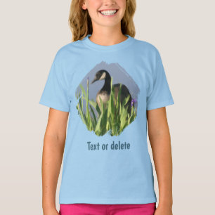 Camiseta Íris de Ganso do Canadá Arte Animal
