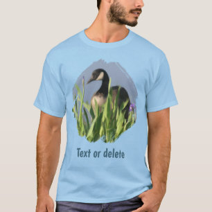 Camiseta Íris de Ganso do Canadá Arte Animal Personalizada