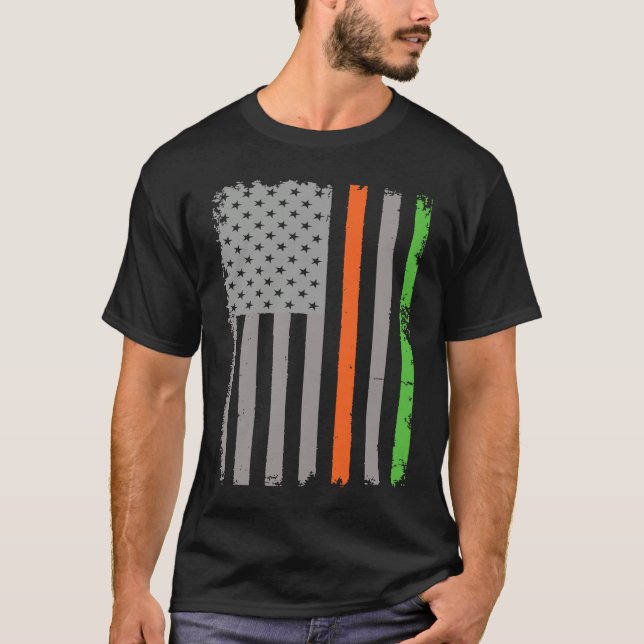 Camiseta Irish American Flag (Frente)