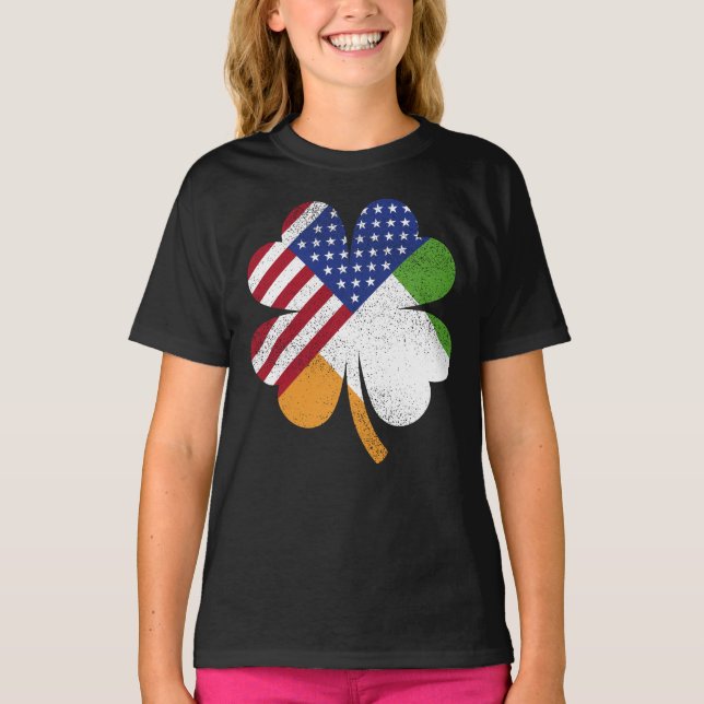 Camiseta Irish American Flag Ireland (Frente)