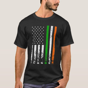 Camiseta Irish American Flag Ireland Flag DIA DE SÃO PATR