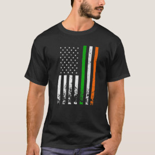 Camiseta Irish American Flag Ireland Flag DIA DE SÃO PATR