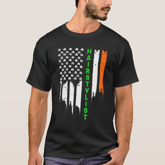 Camiseta Irish American Flag Ireland Flag Patrick's Day Hai (Frente)