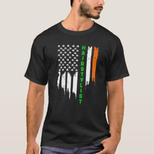 Camiseta Irish American Flag Ireland Flag Patrick's Day Hai