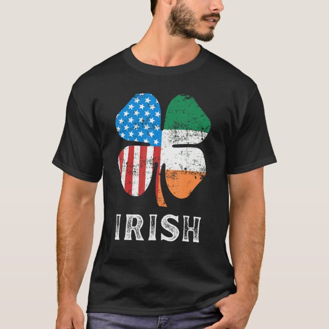 Camiseta Irish American Flag Ireland Flag ST PATRICKS DAY 2 (Frente)