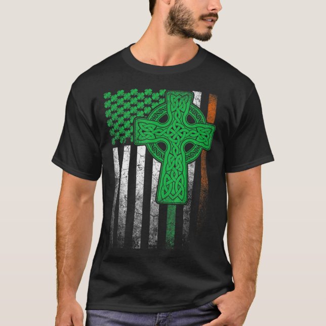 Camiseta Irish American Flag Ireland Flag ST PATRICKS DAY C (Frente)