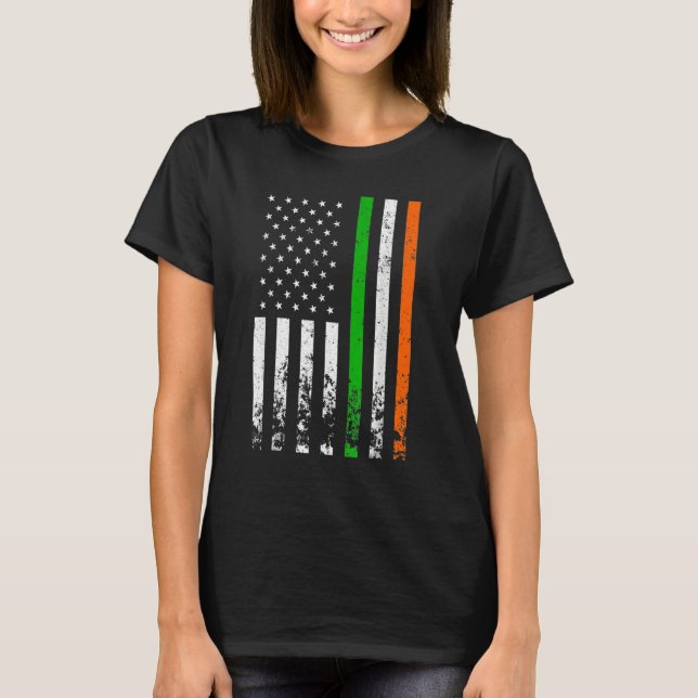 Camiseta Irish American Flag Ireland Flag ST PATRICKS DAY G (Frente)