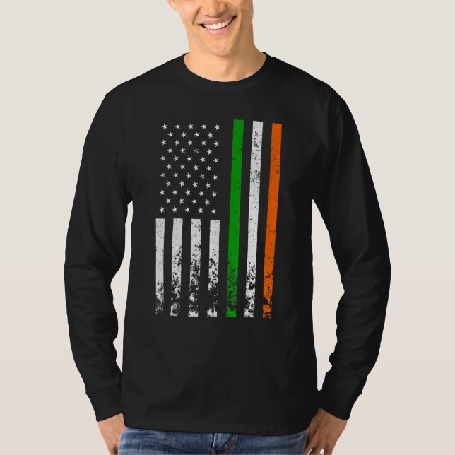 Camiseta Irish American Flag Ireland Flag ST PATRICKS DAY G (Frente)