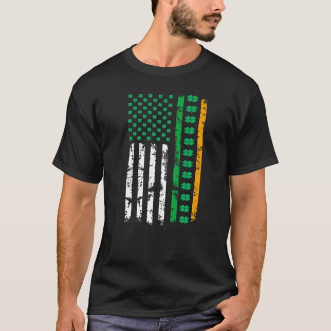 Camiseta Irish American Flag Ireland Flag St Patricks Day L (Frente)