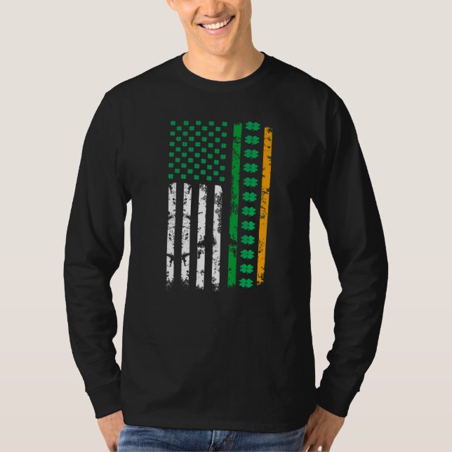 Camiseta Irish American Flag Ireland Flag St Patricks Day L (Frente)