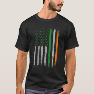Camiseta Irish American Flag Ireland Flag Vintage Rua Patri