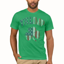 Irish American Flag Trump 2016 Shamrock