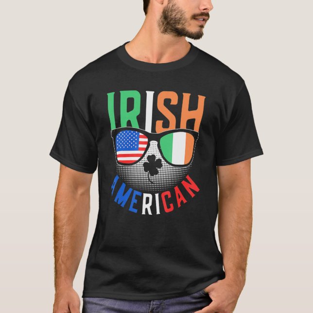 Camiseta Irish American Ireland Family Roots Us Usa America (Frente)