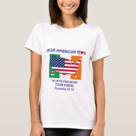 Camiseta IRISH AMERICAN MOM Proverbs 31 Christian