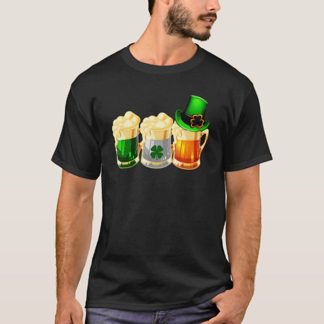 Camiseta Irish Beer Love Ireland Flag Men W (Frente)