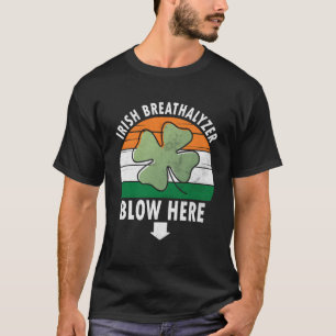Camiseta Irish Breathalyzer Blow Here Saint Patrick Day
