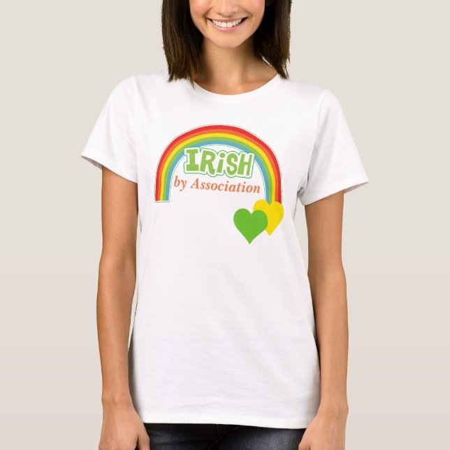 Camiseta Irish By Association Rainbow Heart (Frente)