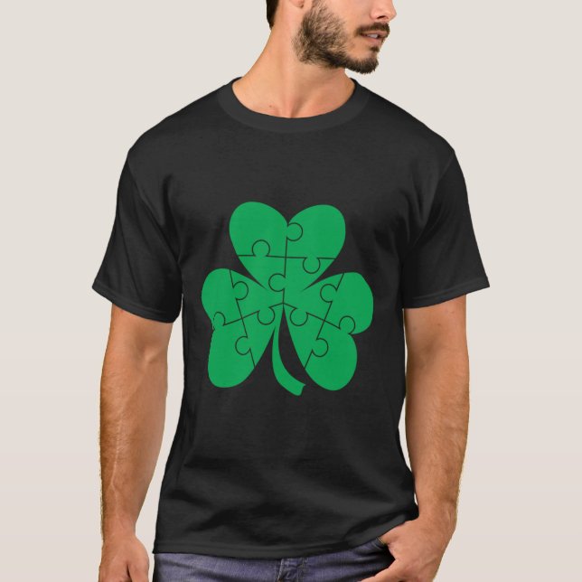 Camiseta Irish C St Patrick S Day – Autism Awareness Fitted (Frente)