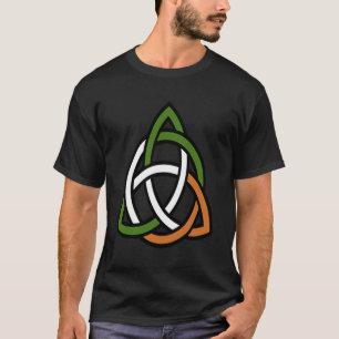 Camiseta Irish Celtic Cross Cristo Knot Ireland Flag