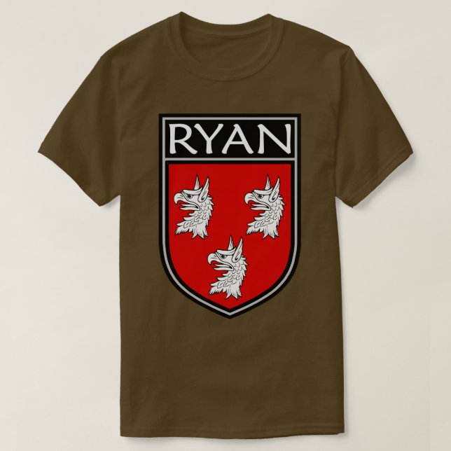 Camiseta Irish Clan Crest Ryan (Frente do Design)