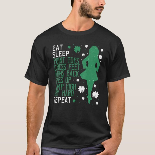 Camiseta Irish Dance Ceili Instructor Stepdance Coma Dormin (Frente)
