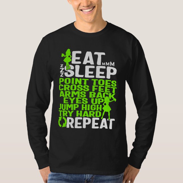 Camiseta Irish Dance Point Toes Cross Feet Arms Back Jump H (Frente)