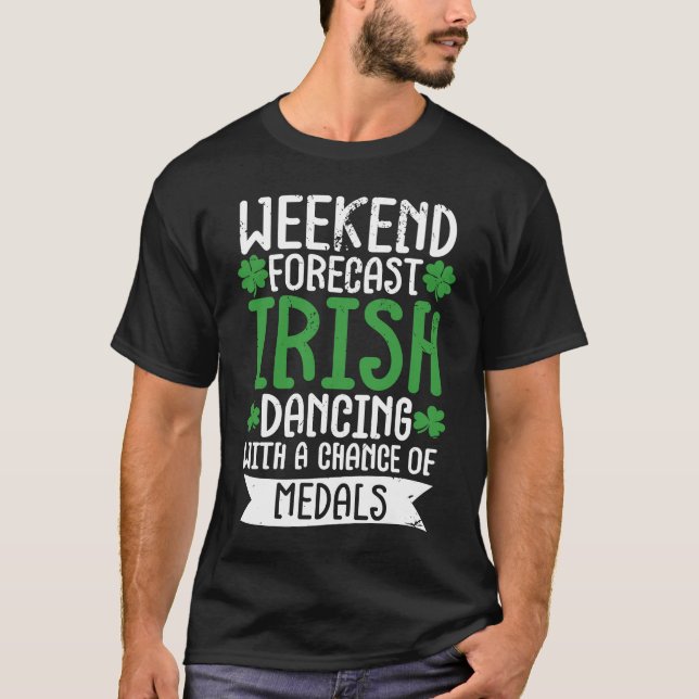 Camiseta Irish Dance St Patricks Day Reel Girl Irish Step D (Frente)