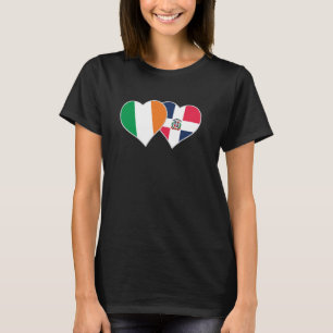 Camiseta Irish Dominican Flag Heart Ireland República Domin