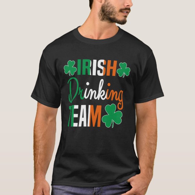 Camiseta Irish Drinking Team St Patricks Day Beer Drinking  (Frente)