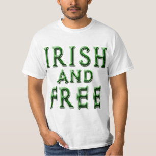 Camiseta IRISH e GRATUITO para Ruas.