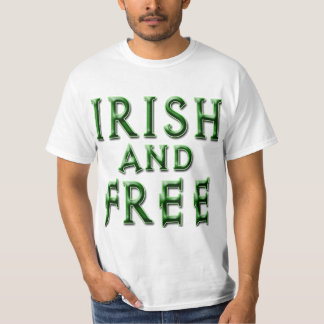 Camiseta IRISH e GRATUITO para Ruas.