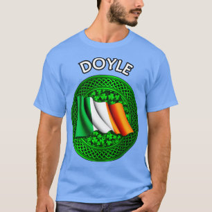 Camiseta Irish Flag Clover Celtic Knot Doyle