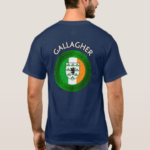Camiseta Irish Flag Clover Celtic Knot - Gallagher T Shirt