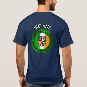 Camiseta Irish Flag Clover Celtic Knot - Irlanda T Shirt
