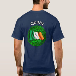 Camiseta Irish Flag Clover Celtic Knot - Quinn