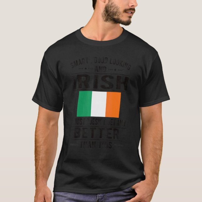 Camiseta Irish Flag de boa aparência (Frente)