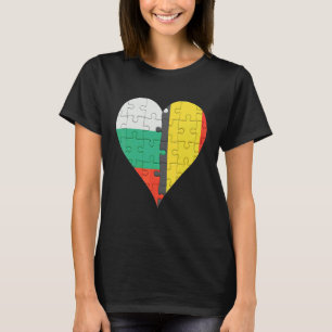 Camiseta Irish Flag Heart da Bélgica búlgara