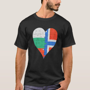 Camiseta Irish Flag Heart da Bulgária
