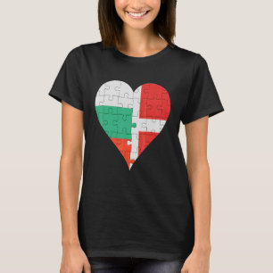 Camiseta Irish Flag Heart da Bulgária