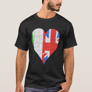 Camiseta Irish Flag Heart, italiano