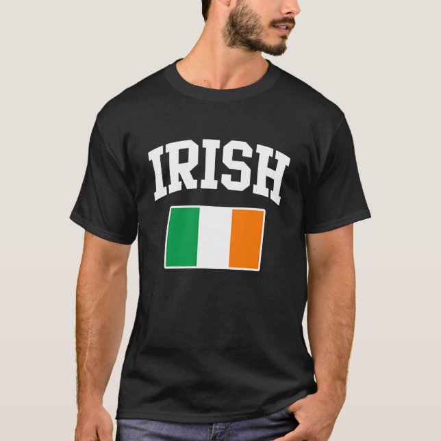 Camiseta Irish Flag Ireland Dia de São Patrício (Frente)
