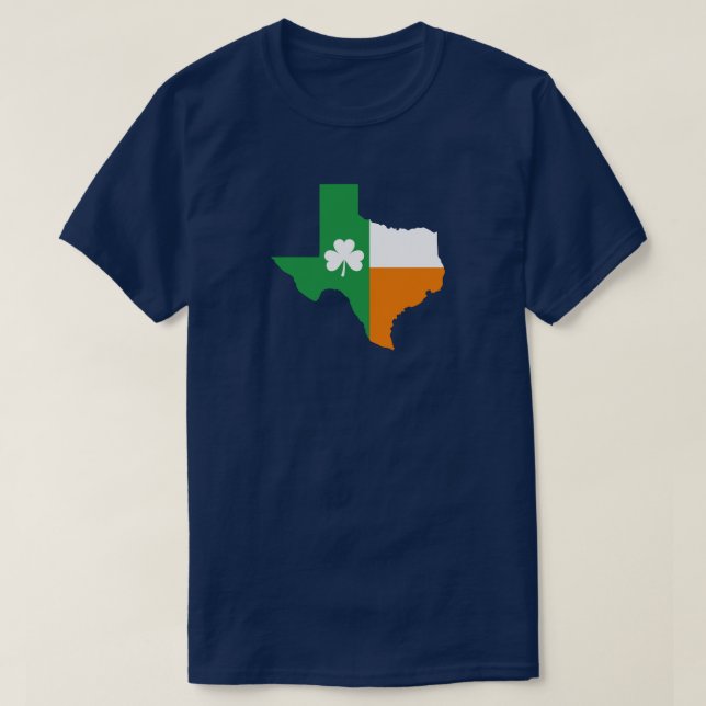 Camiseta Irish Flag of Texas (Frente do Design)