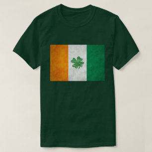 Camiseta Irish Flag Shamrock T-shirts