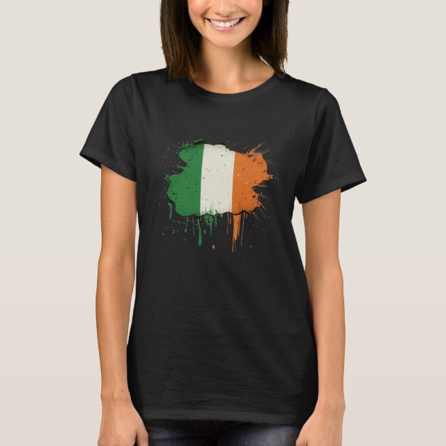 Camiseta Irish Flag St Patrick s Day (Frente)