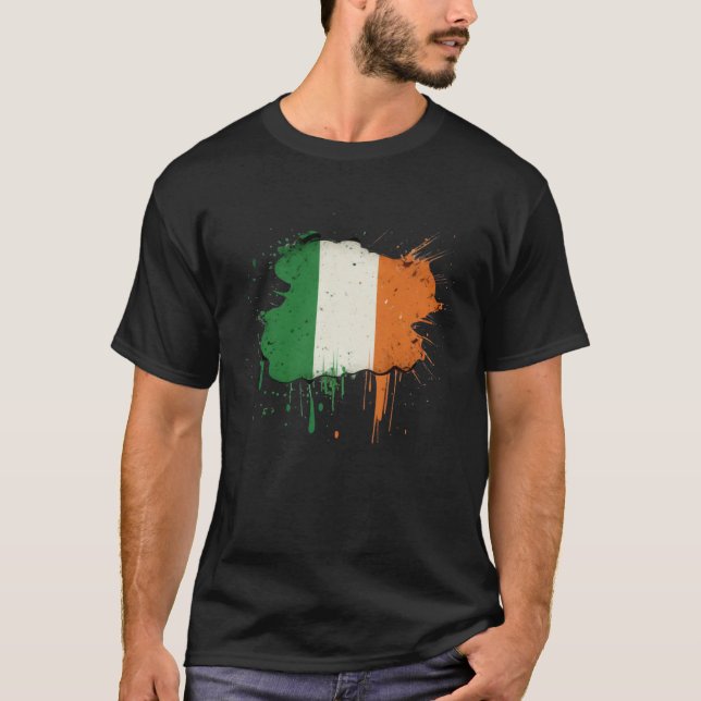 Camiseta Irish Flag St Patrick s Day (Frente)