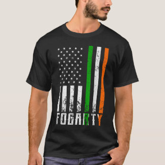 Camiseta Irish FOGARTY Family American Flag Irlanda Flag