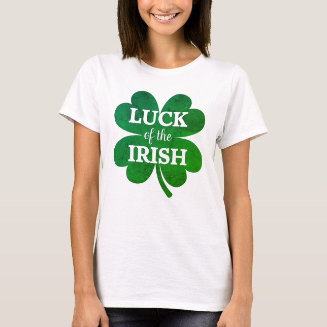 Camiseta Irish Four Leaf Clover (Frente)