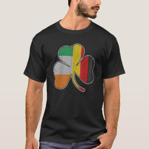 Camiseta Irish German Flag Shamrock T Shirt Dia de São Patr